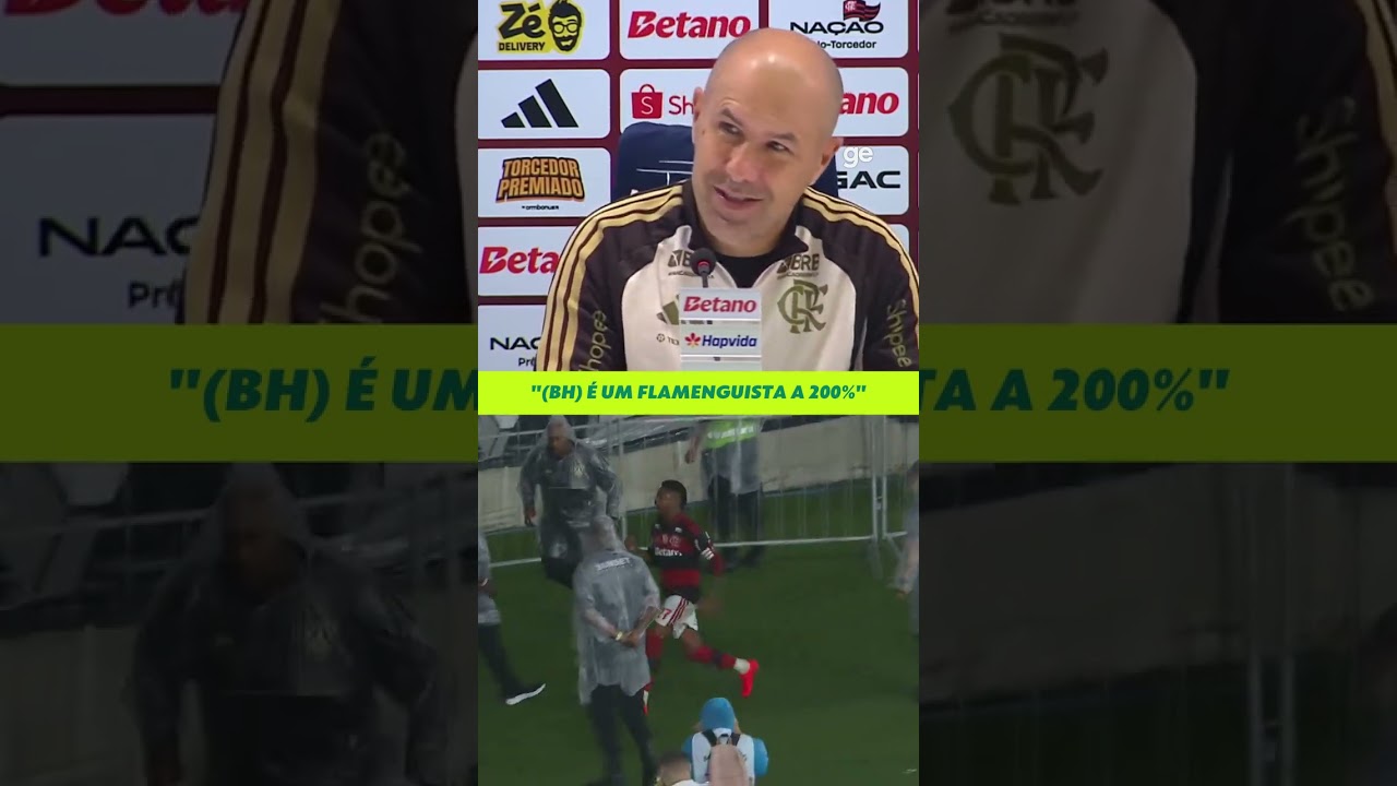 LEONARDO JARDIM RASGA ELOGIOS A BRUNO HENRIQUE: "FLAMENGUISTA A 200%" | #shorts | ge.globo