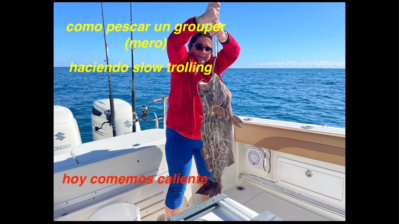 (slow trolling)for groupers  curricaneando pesca del mero, cherna EP-185