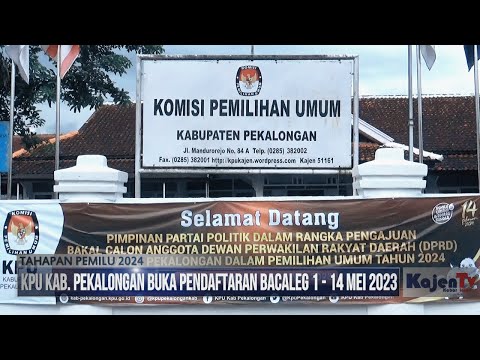 KPU Kabupaten Pekalongan Buka Pendaftaran Bacaleg Mulai 1 - 14 Mei 2023