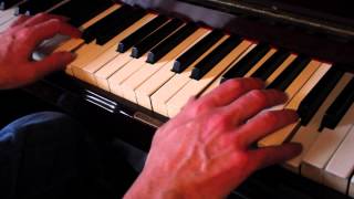 Champion Jack Dupree "Go To" Riff in F blues piano tutorial with Terry Miles chords