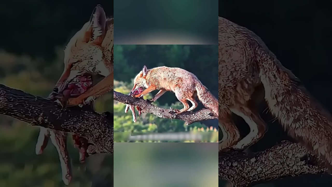 🦅⚡ The eagle's patience outweighs the fox's! #shorts