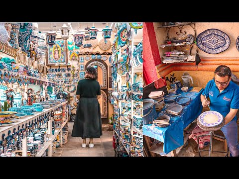 Video: Talavera Poblana Pottery från Puebla, Mexiko