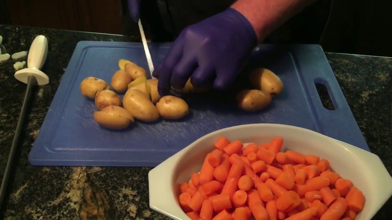 Awesome Soup / Stew Cooked on Wood Stove - YouTube