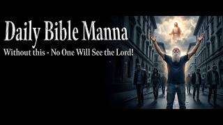 Daily Bible Manna 224 - Peace and Holiness