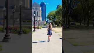 Downtown Indianapolis | Indiana State | Drone view #shorts