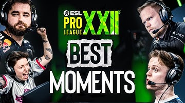 BEST MOMENTS of ESL Pro League Season 22 Stage 1 | CS2