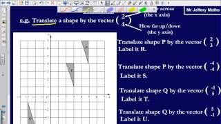 Translating a shape by a vector (Edexcel GCSE Maths)