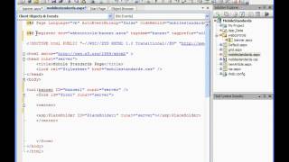 1 Adding a Web Control Banner