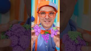 Let's SQUISH THESE FOAM FRUITS! #blippi #shorts #fruits #foam #toys