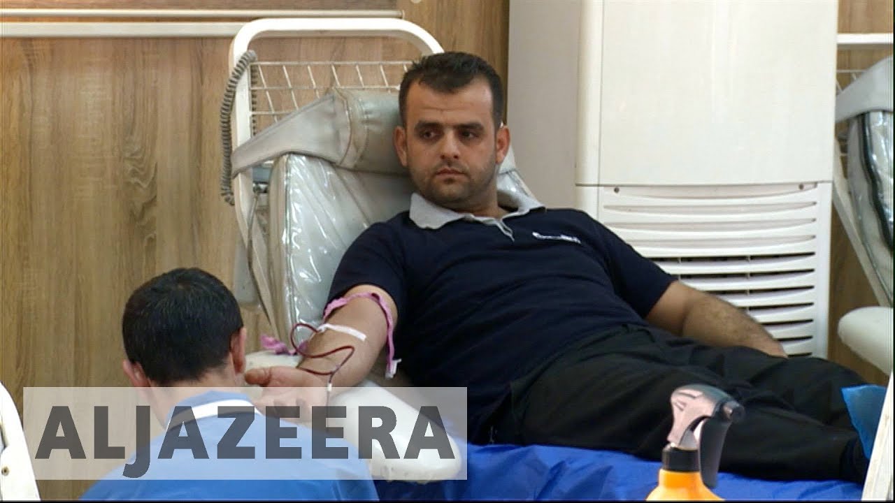 العراق: مدنيون أكراد يتبرعون بالدم لضحايا عنف داعش