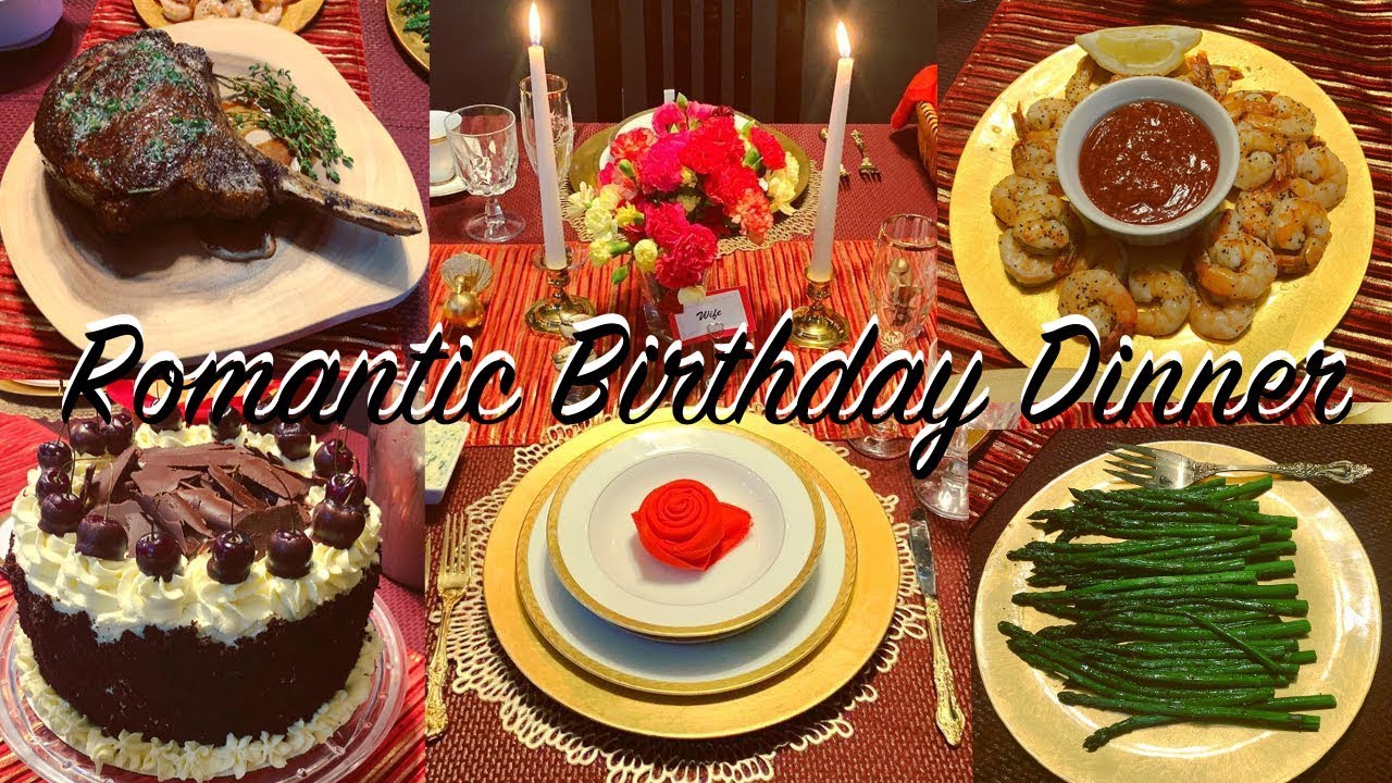 THE MOST ROMANTIC BIRTHDAY DINNER AT HOME FOR MY HUSBAND | BIRTHDAY