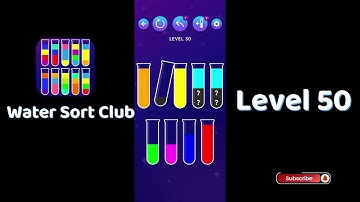 🎮 Water Sort Club Level 50 Walkthrough | Fun Liquid Sorting Game 💧 | SolutionGuruji
