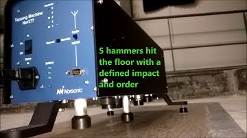 Contactgeluidstesten met hamerklopmachine