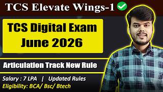 Elevate Wings-1 Exam for Digital 2026 Updated Rule |TCS Digital Exam New Rules June-2026|