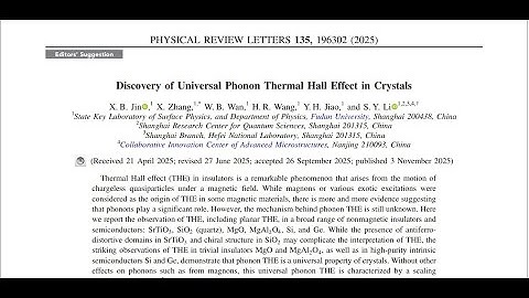 The Universal thermal photons Hall effect ( X. B. Jin et.al PRL, 3 Nov 2025)