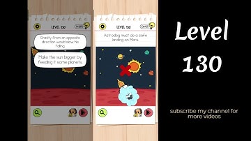 Brain Test 4 Level 130 Astrodog must do a safe landing on Mars.