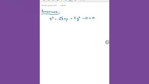 Rotating Conic Sections (Part 1 )