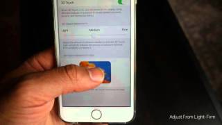 How To Adjust 3D Touch Sensitivity (iPhone 6/6s/7/7 Plus/8/8+)