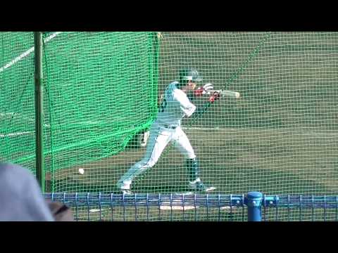 西武ライオンズ　68番岸選手の打撃練習