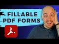 How to create a fillable pdf form in Adobe Acrobat Pro DC