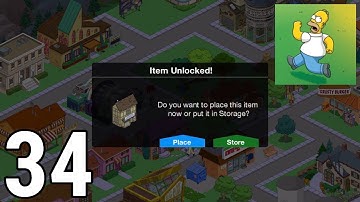 The Simpsons Tapped Out - Full Gameplay / Walkthrough Part 34 (IOS, Android) New Unlocks!