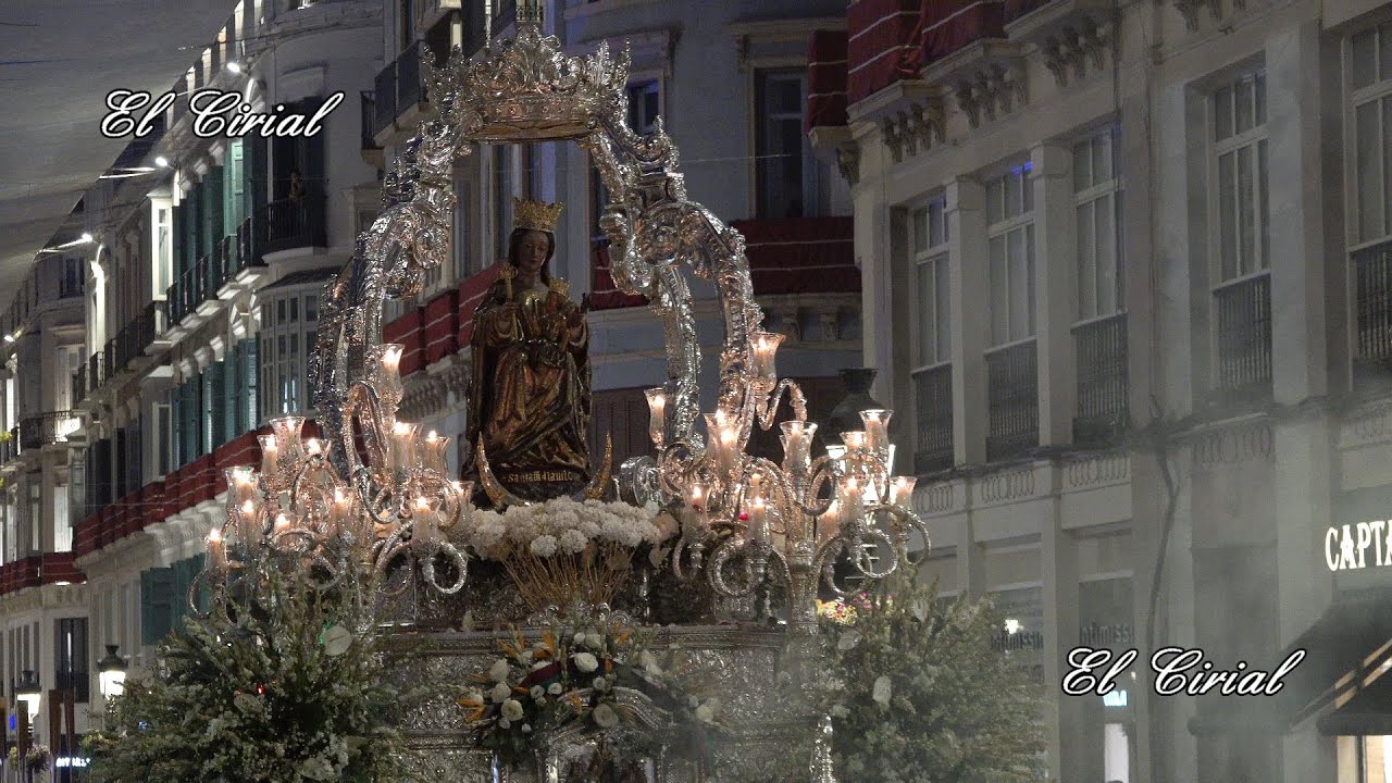VIRGEN DE LA VICTORIA MALAGA 2024 CALLES STRACHAN, LARIOS Y PLAZA DE LA CONSTITUCION 4K