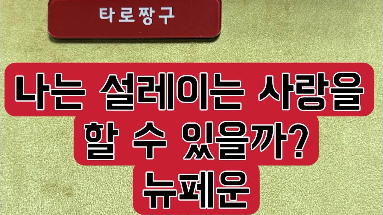 [타로짱구] 희망고문 없는 현실직시 타로