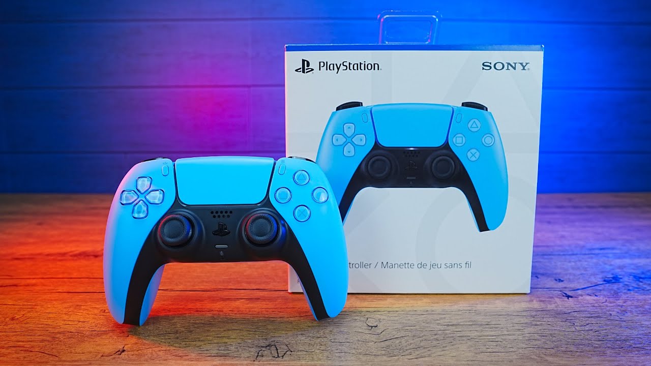 HD Unboxing manette PS5 bleue! Starlight Blue PS5 controller