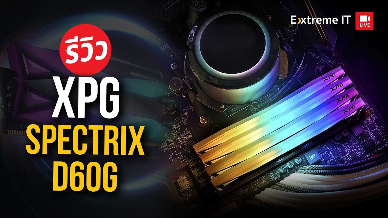 RGB ให้รอบตัวแรมกับ XPG SPECTRIX D60G 16GB 3200MHz ใช้กับ Ryzen และ Intel ได้!