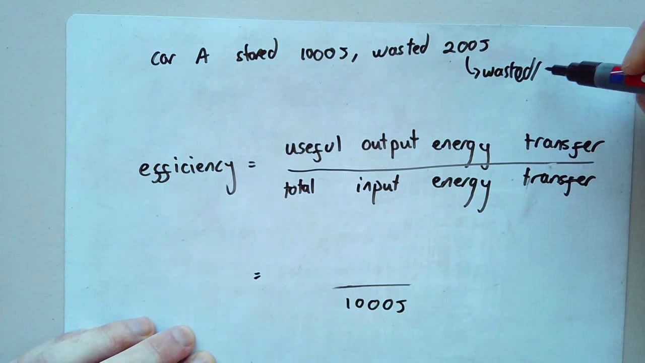 GCSE Physics Energy efficiency equations YouTube