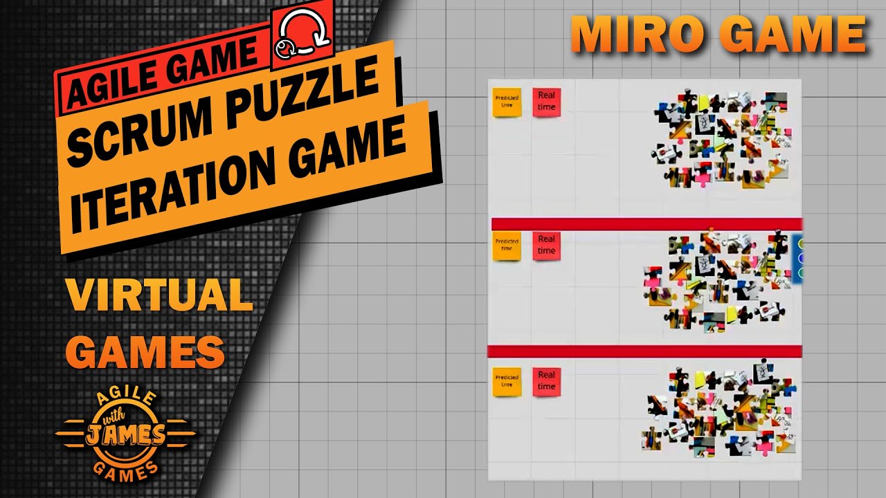 Scrum Puzzle Iteration Game - Agile Game - Miro Game 