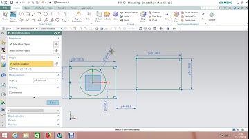 NX cad how to Constrain a sketch Tutorial