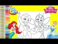 DC Super Hero Girls Makeover as Disney Princess Ariel and Cinderella Coloring Book Pages