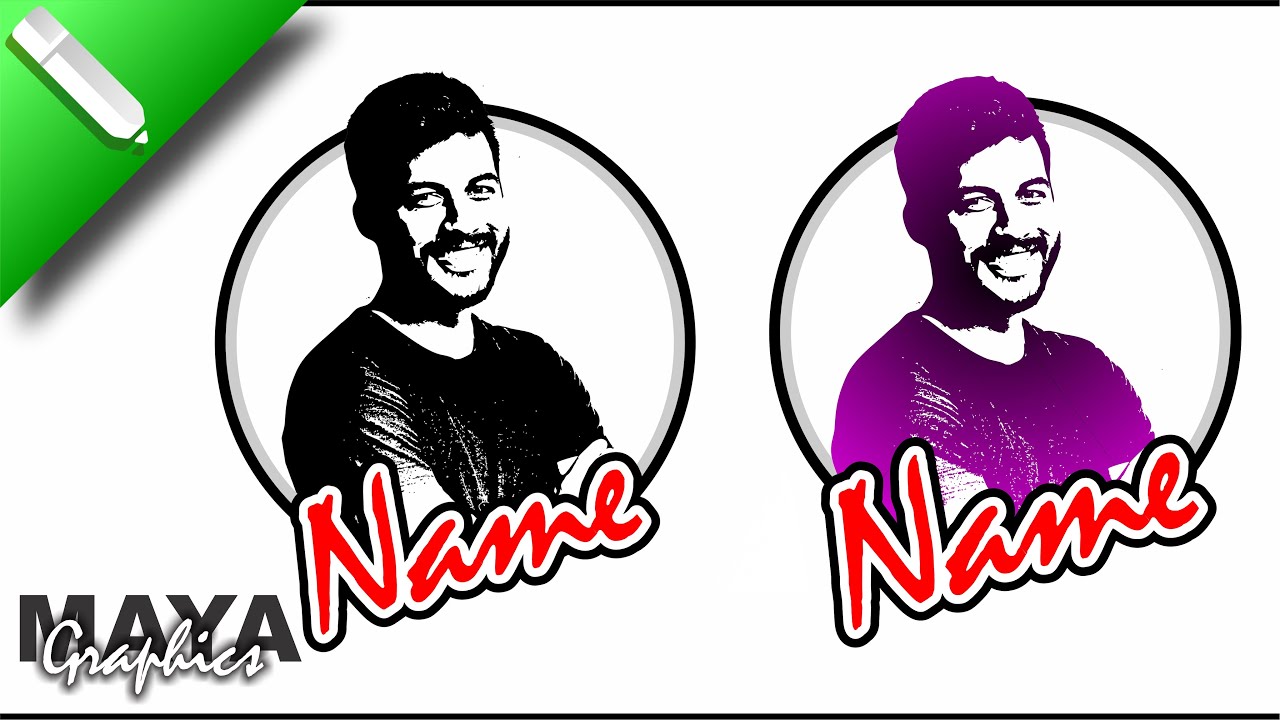 Face Logo Design Tutorial Make Your Face Logo Face ka logo kaise