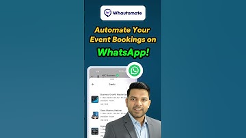 24/7 WhatsApp Event Booking Chatbot | Automate Confirmations and Reminders #whautomate #tamil