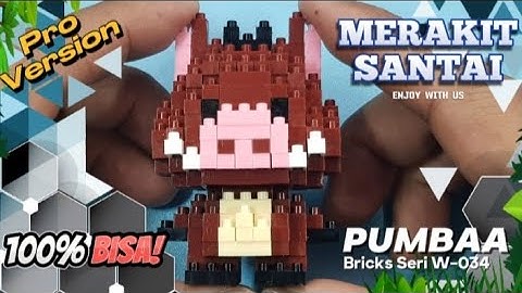 Merakit santai Lego Pumbaa | Ivory pig seri W-034