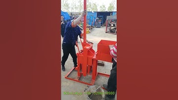 manual soil clay earth compressed block making machine / brick making machine