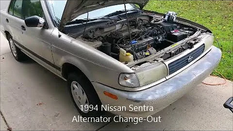 94 Nissan Sentra Alternator Change-out