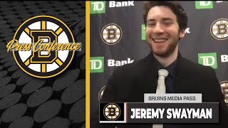 Jeremy Swayman Postgame Interview l Bruins vs. Sabres