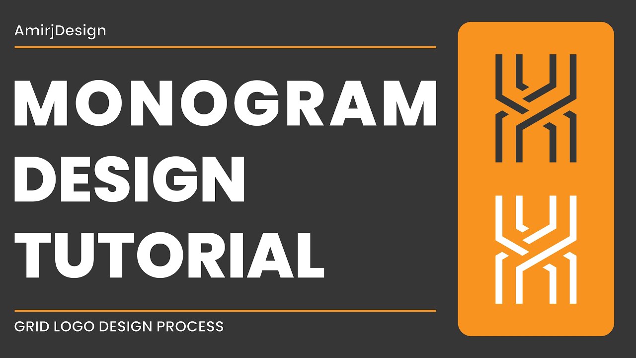 Monogram Logo Design Tutorial | Letter Logo Design - YouTube