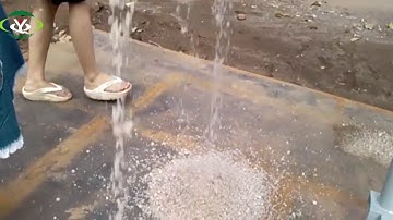 industrial salt particle sieving