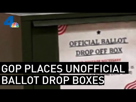 Republican Party Places Unofficial Ballot Drop Boxes, State Says They're Illegal | NBCLA