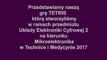 FPGA game: Tetris