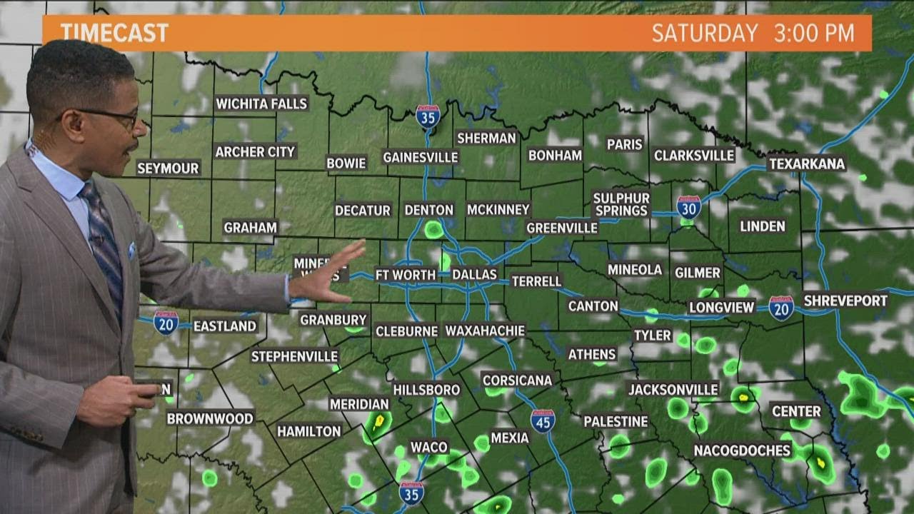 DFW weather: Our rain chances over the next week - YouTube