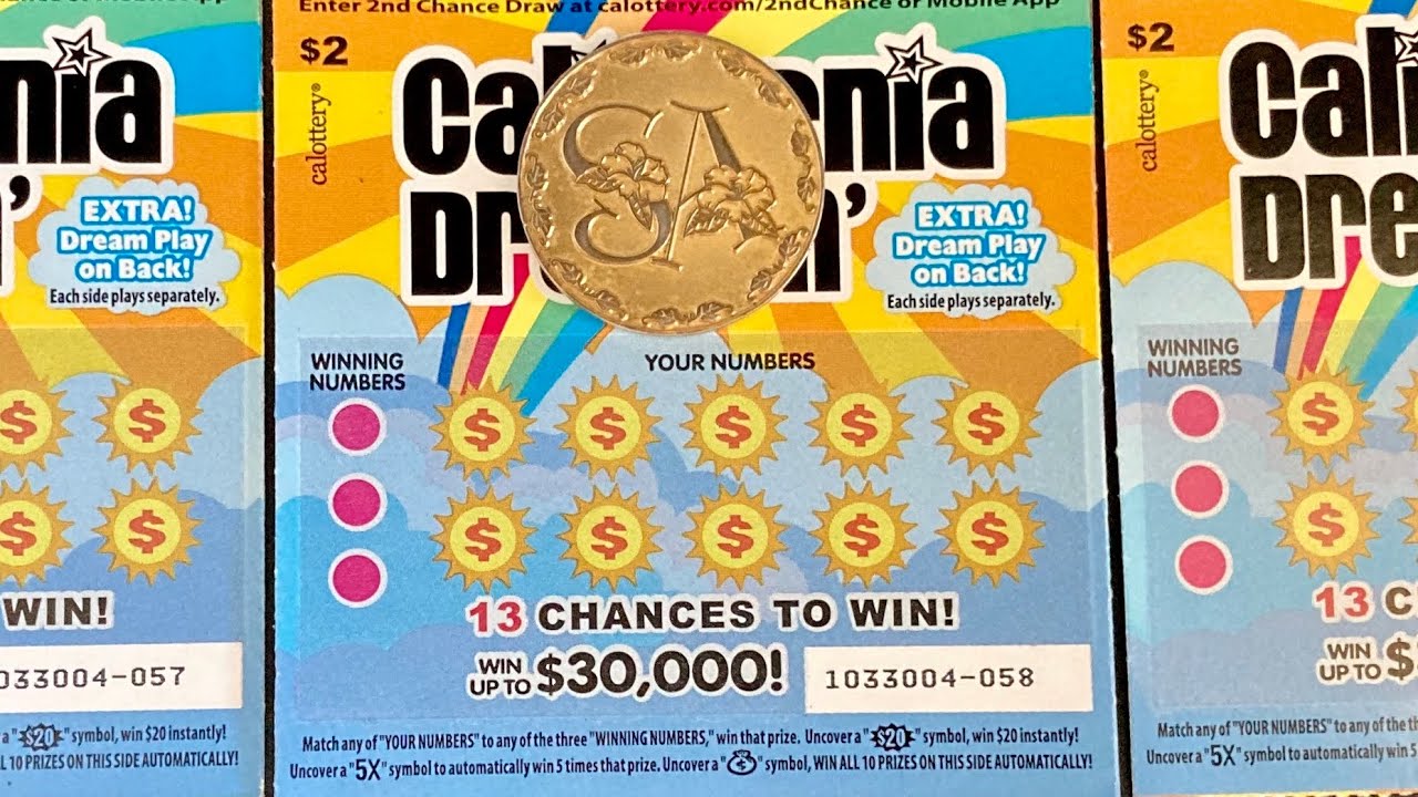 CA Lottery 2 Scratcher Tickets California Dreamin' YouTube