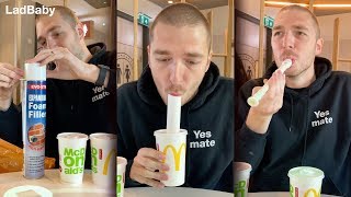 When Dad hacks the McDonald's paper straw 🥤