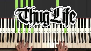 Brockhampton - Thug Life (Piano Tutorial Lesson)