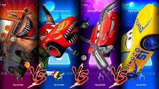 Cars Mater Exe vs Lighting McQueen Eater vs Spider Lighting McQueen vs Cars Cruz Ramirez I Tiles Hop