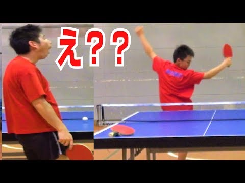 スーパー小学生と卒業間近で対決してみた 卓球知恵袋 Table Tennis