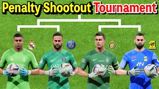 GK Mbappé vs GK Neymar vs GK Ronaldo vs GK Benzema | Penalty Shootout Tournament【FC24】
